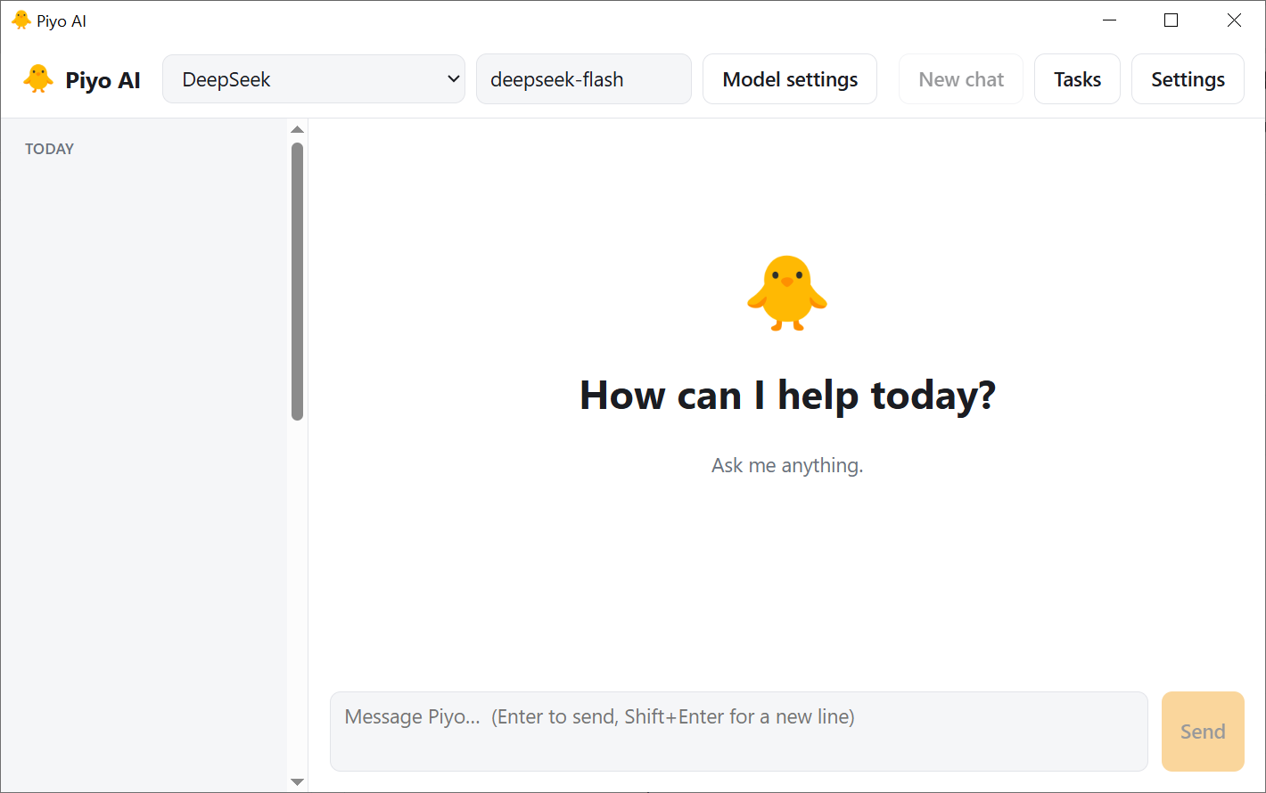 Piyo AI - Native Desktop Chat Assistant